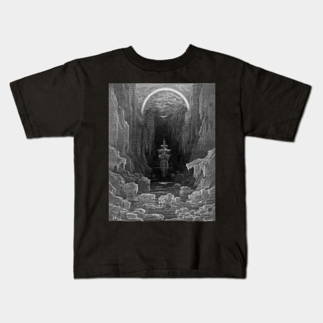 Rime of the Ancient Mariner - Gustave Dore Kids T-Shirt by forgottenbeauty